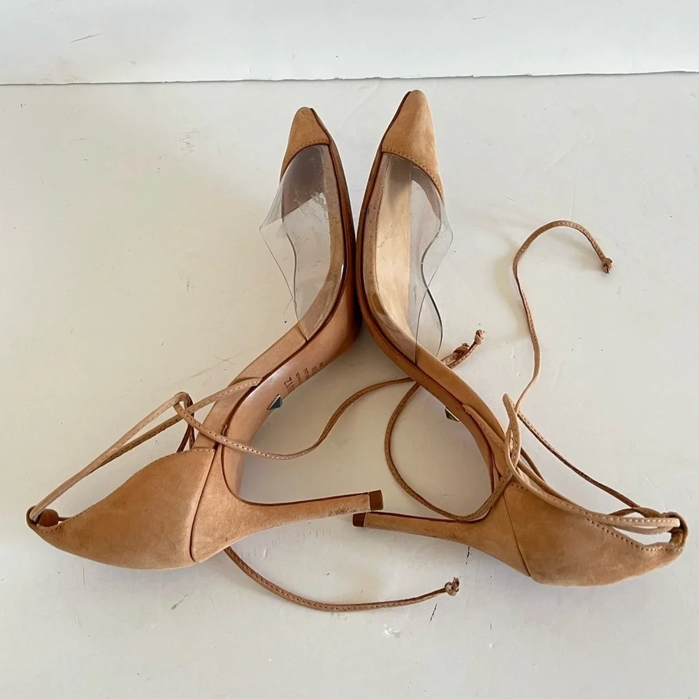 SCHUTZ tan suede